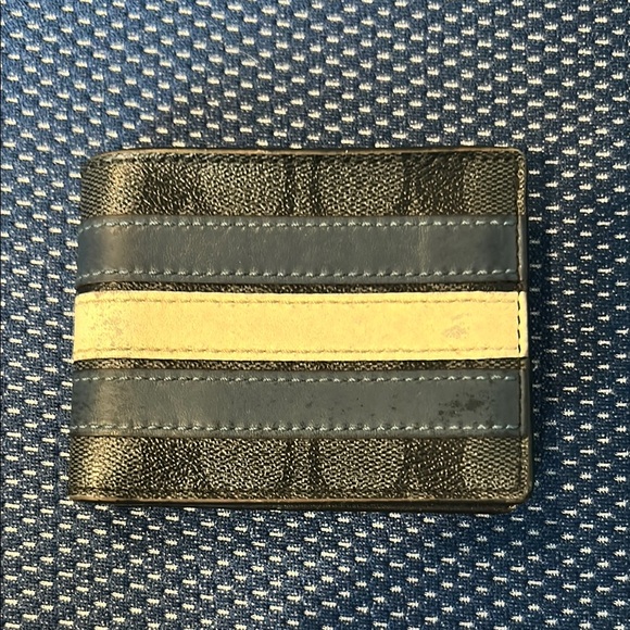Coach Black and Blue Wallet - Picture 1 of 4